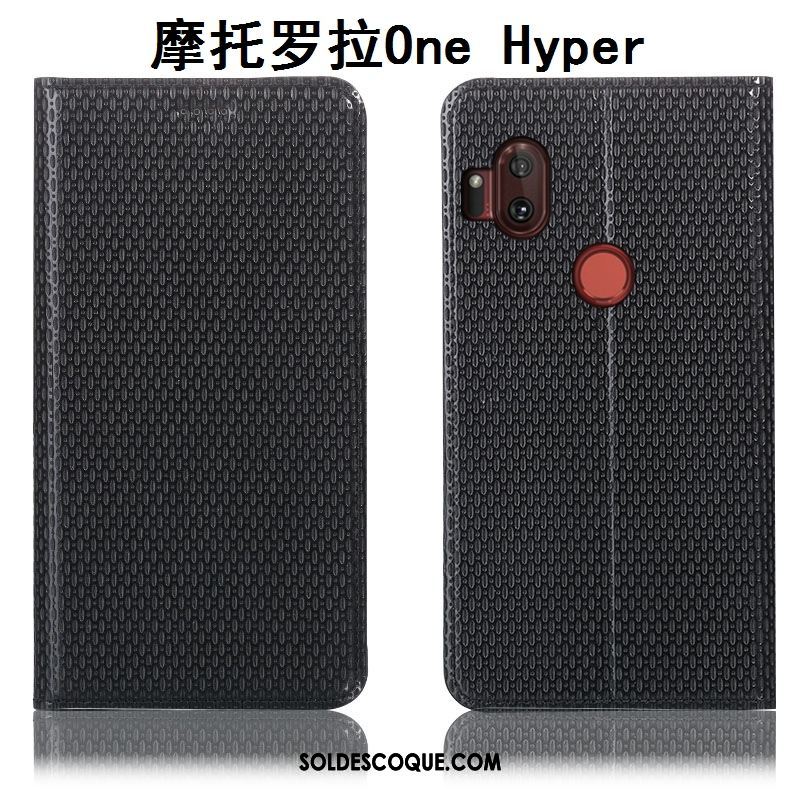 Coque Motorola One Hyper Cuir Véritable Protection Incassable Téléphone Portable Tout Compris Pas Cher
