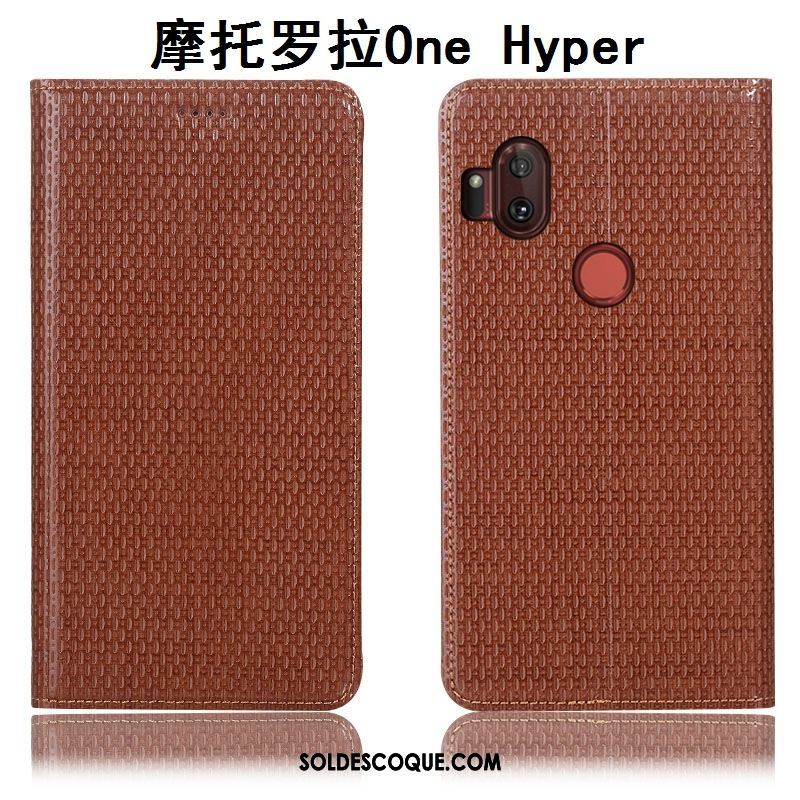 Coque Motorola One Hyper Cuir Véritable Protection Incassable Téléphone Portable Tout Compris Pas Cher