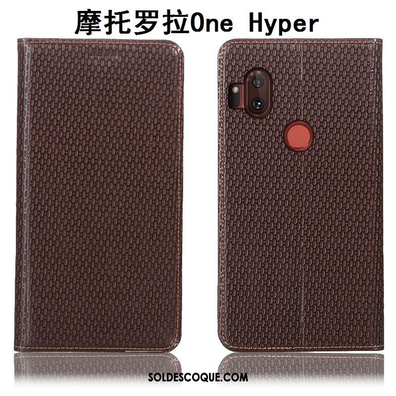 Coque Motorola One Hyper Cuir Véritable Protection Incassable Téléphone Portable Tout Compris Pas Cher