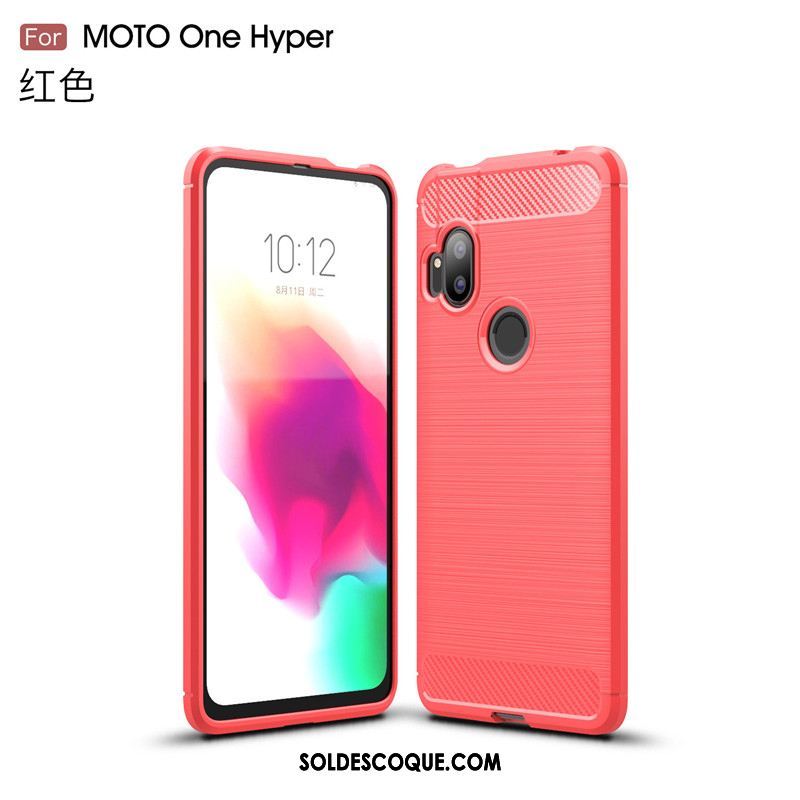 Coque Motorola One Hyper Fibre Incassable Antidérapant Étui Business Pas Cher