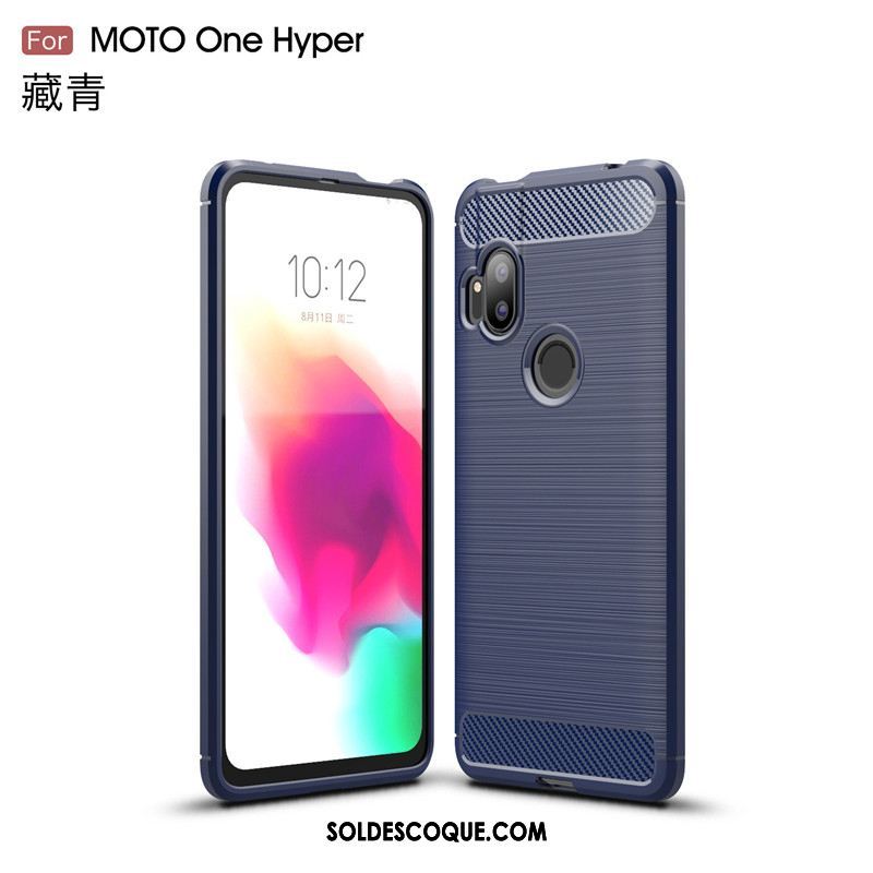 Coque Motorola One Hyper Fibre Incassable Antidérapant Étui Business Pas Cher