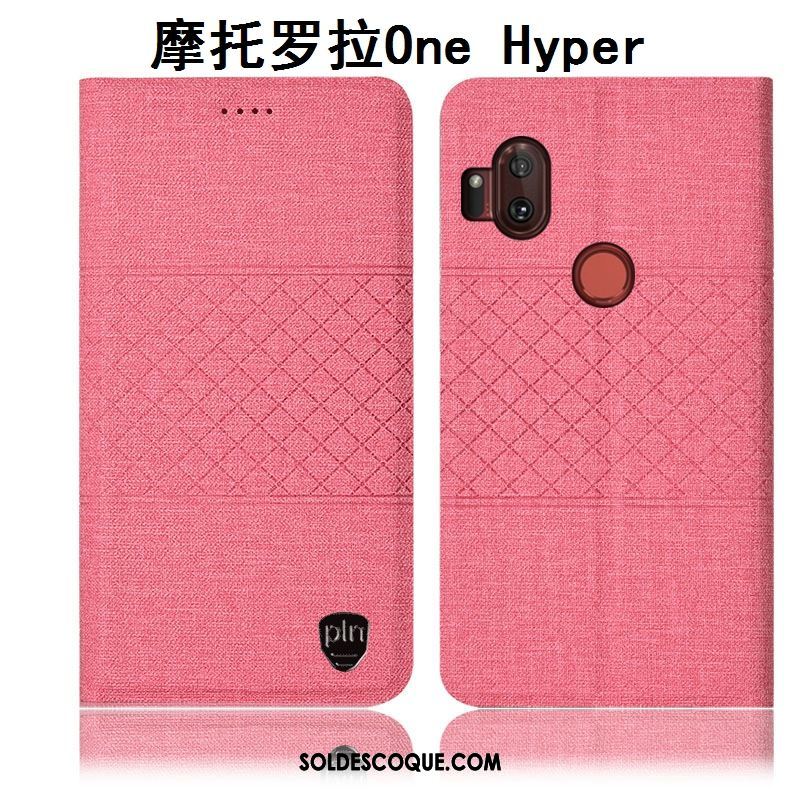 Coque Motorola One Hyper Téléphone Portable Gris Incassable Étui En Cuir Protection France