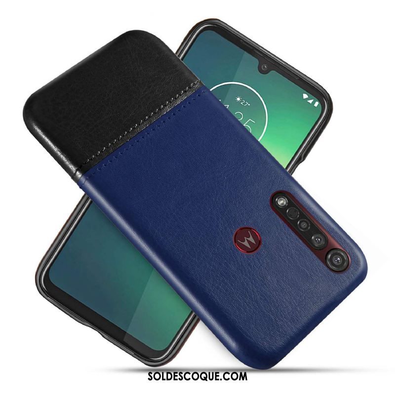 Coque Motorola One Macro Bicolore Business Protection Étui En Cuir Téléphone Portable Soldes