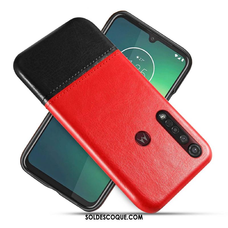 Coque Motorola One Macro Bicolore Business Protection Étui En Cuir Téléphone Portable Soldes