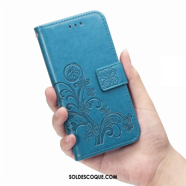 Coque Motorola One Macro Bleu Silicone Téléphone Portable Étui En Cuir Protection Soldes
