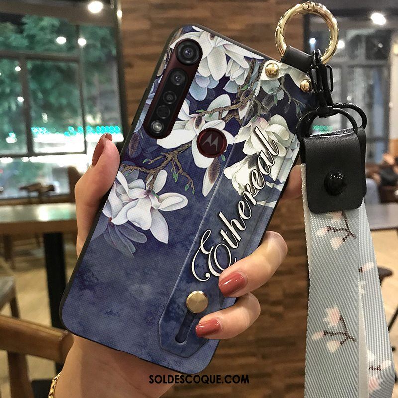 Coque Motorola One Macro Fleur Fluide Doux Chaud Ornements Suspendus Téléphone Portable Pas Cher