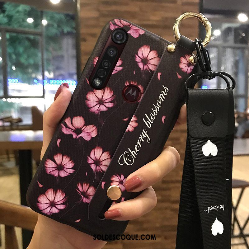 Coque Motorola One Macro Fleur Fluide Doux Chaud Ornements Suspendus Téléphone Portable Pas Cher