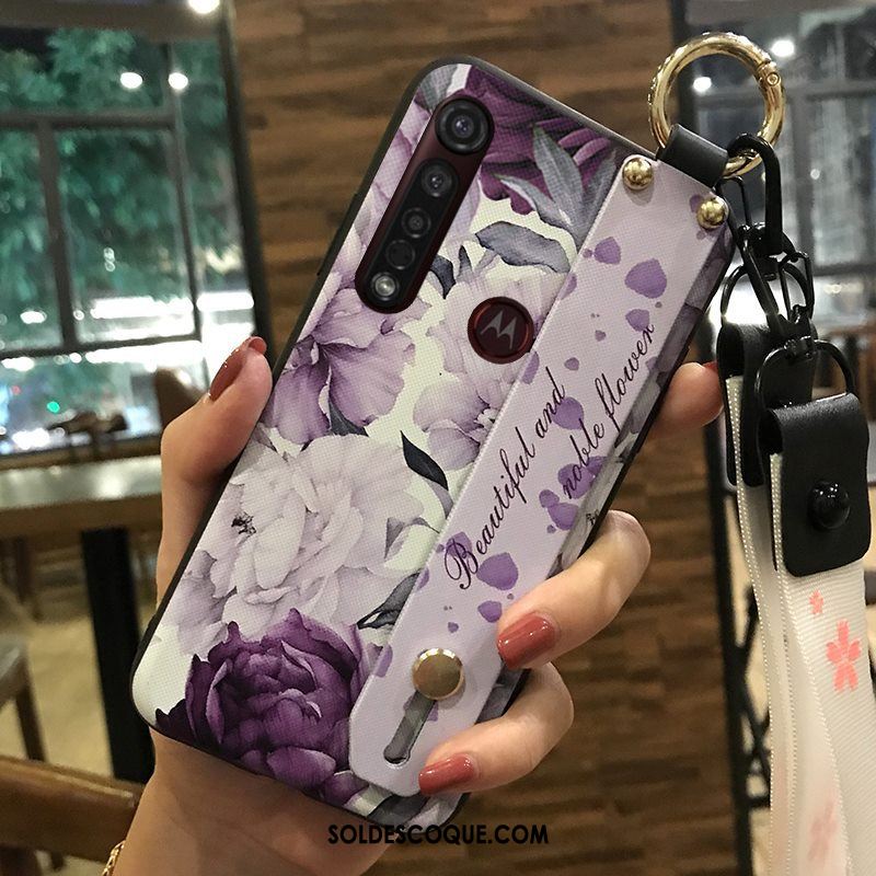 Coque Motorola One Macro Fleur Fluide Doux Chaud Ornements Suspendus Téléphone Portable Pas Cher