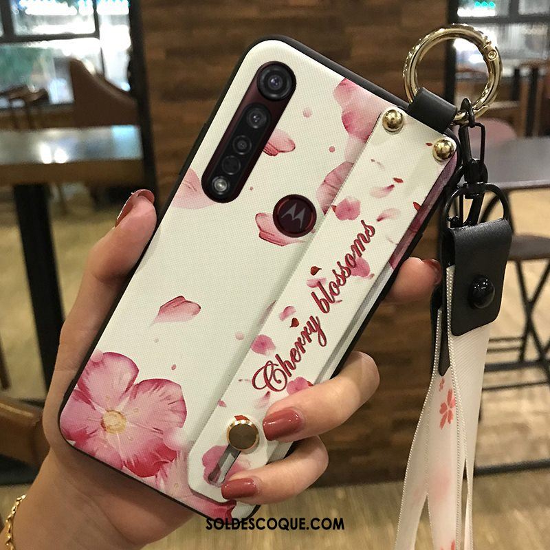 Coque Motorola One Macro Fleur Fluide Doux Chaud Ornements Suspendus Téléphone Portable Pas Cher