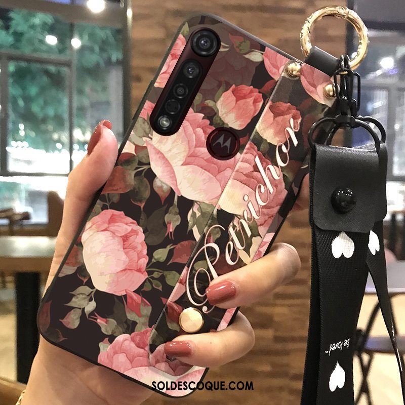 Coque Motorola One Macro Fleur Fluide Doux Chaud Ornements Suspendus Téléphone Portable Pas Cher