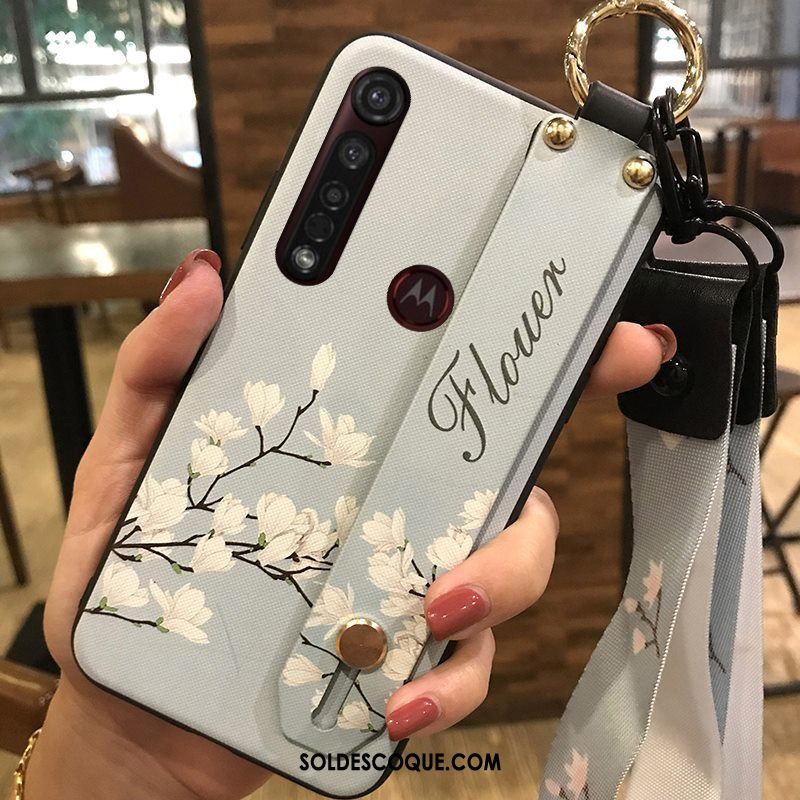 Coque Motorola One Macro Fleur Fluide Doux Chaud Ornements Suspendus Téléphone Portable Pas Cher