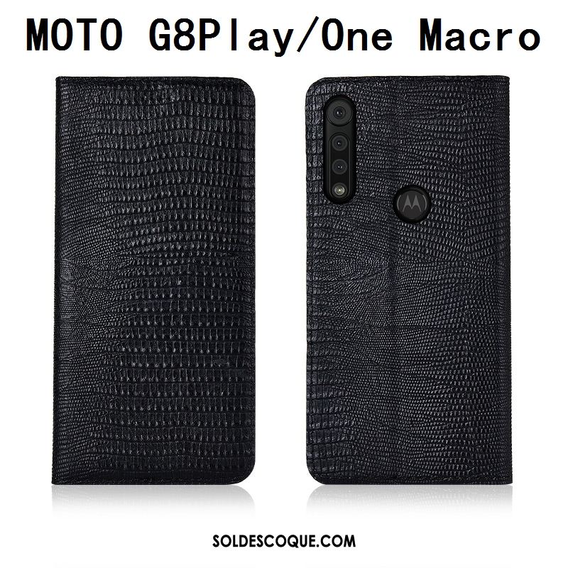Coque Motorola One Macro Téléphone Portable Étui En Cuir Tout Compris Fluide Doux Protection Pas Cher