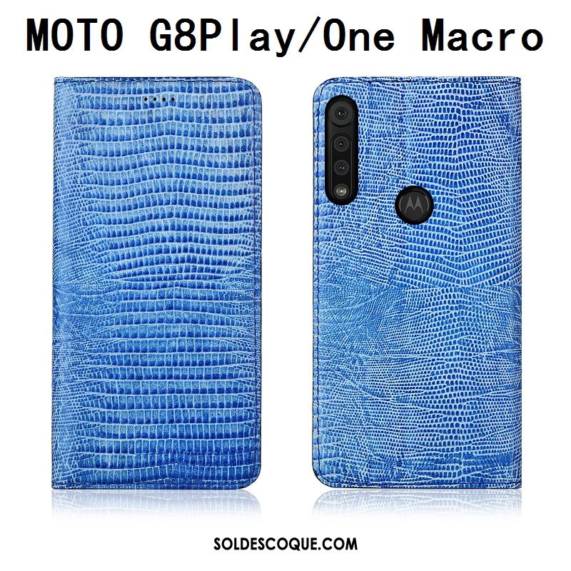 Coque Motorola One Macro Téléphone Portable Étui En Cuir Tout Compris Fluide Doux Protection Pas Cher