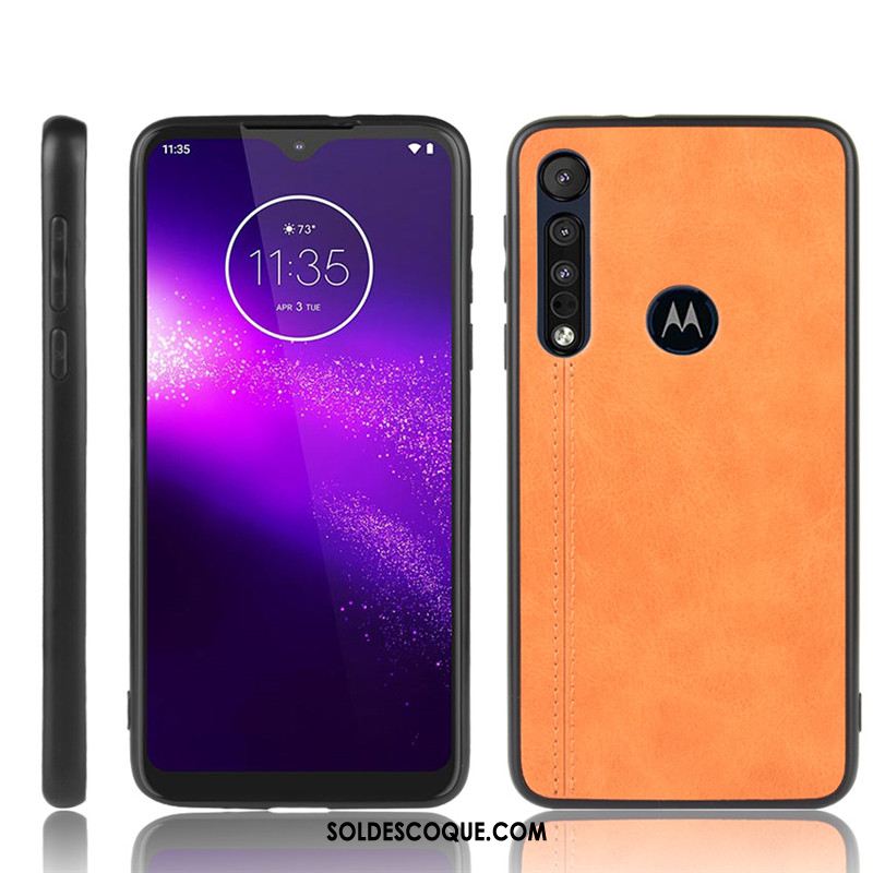 Coque Motorola One Macro Étui Modèle Fleurie Rouge Téléphone Portable Difficile Pas Cher