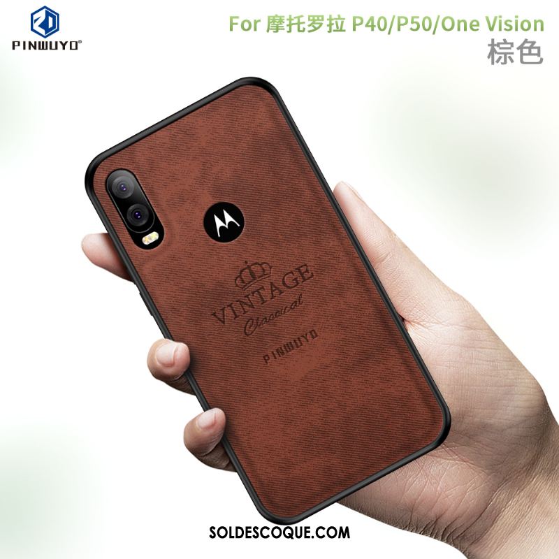 Coque Motorola One Vision Bordure Protection Téléphone Portable Étui Soldes