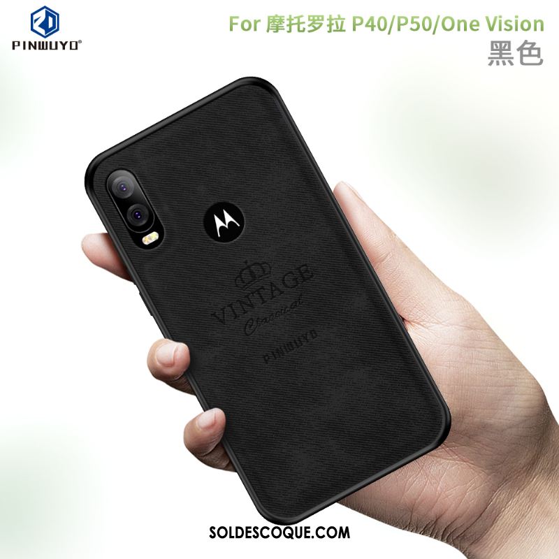 Coque Motorola One Vision Bordure Protection Téléphone Portable Étui Soldes