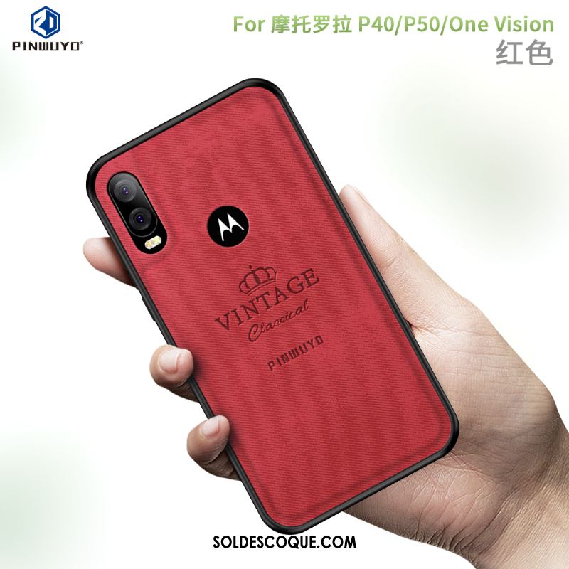 Coque Motorola One Vision Bordure Protection Téléphone Portable Étui Soldes