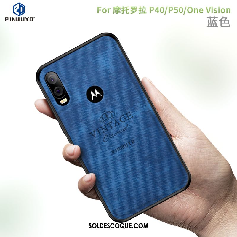 Coque Motorola One Vision Bordure Protection Téléphone Portable Étui Soldes