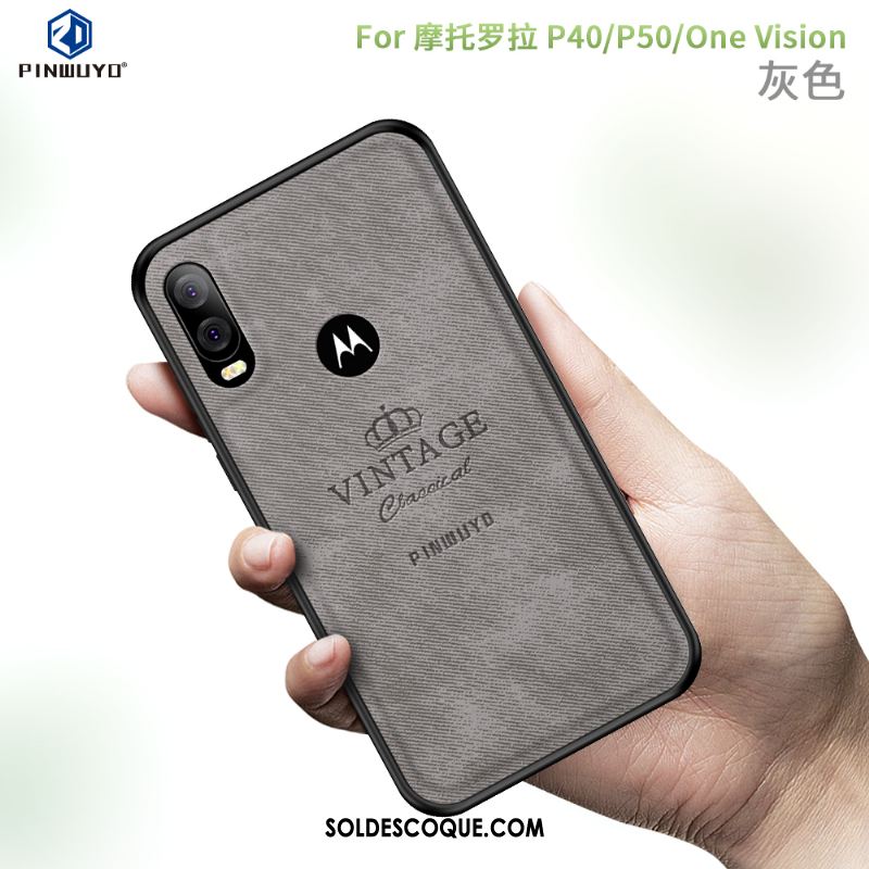 Coque Motorola One Vision Bordure Protection Téléphone Portable Étui Soldes