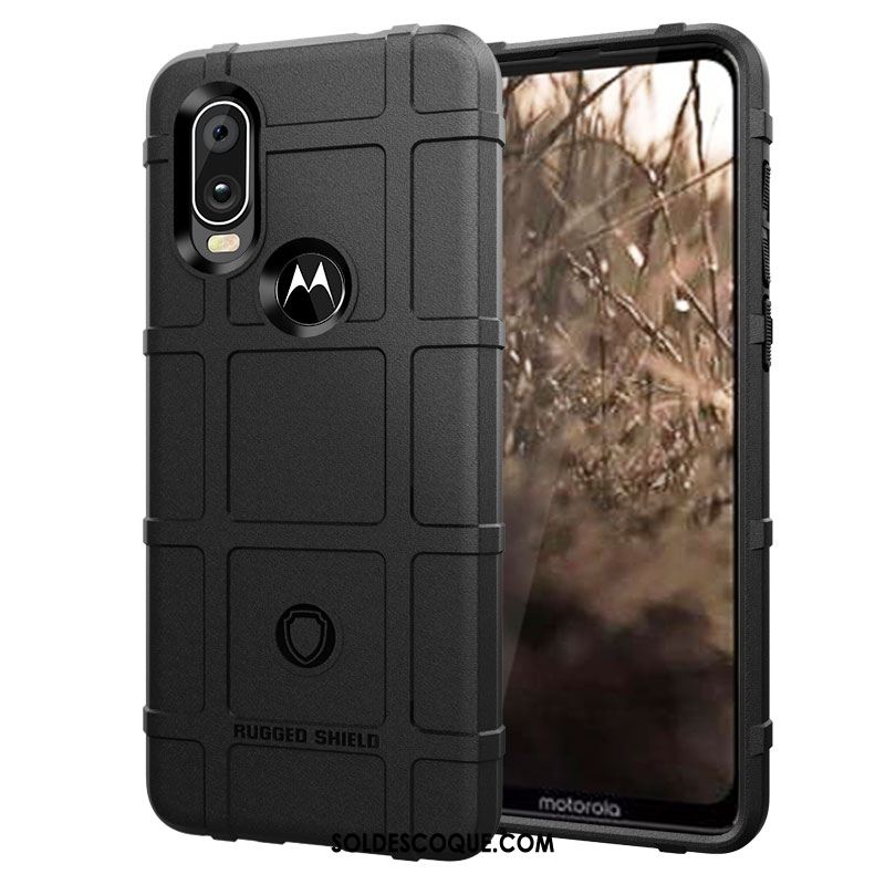 Coque Motorola One Vision Marque De Tendance Ballon Silicone Trois Défenses Téléphone Portable Pas Cher