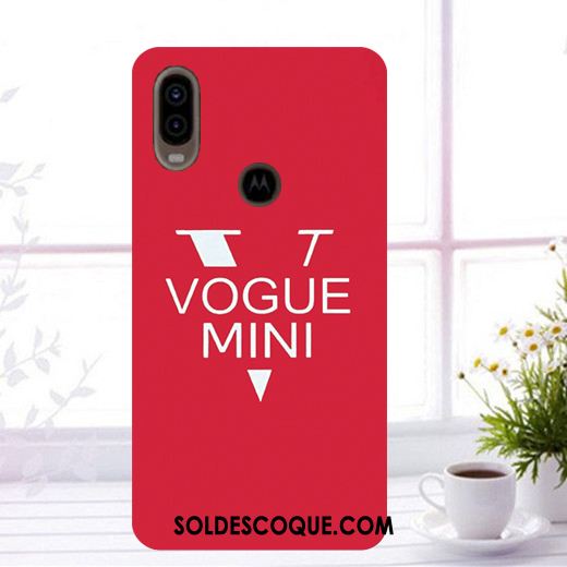 Coque Motorola One Vision Téléphone Portable Bleu Marin Étui Peinture Housse Pas Cher