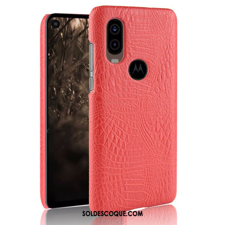 Coque Motorola One Vision Étui Noir Délavé En Daim Téléphone Portable Protection En Vente