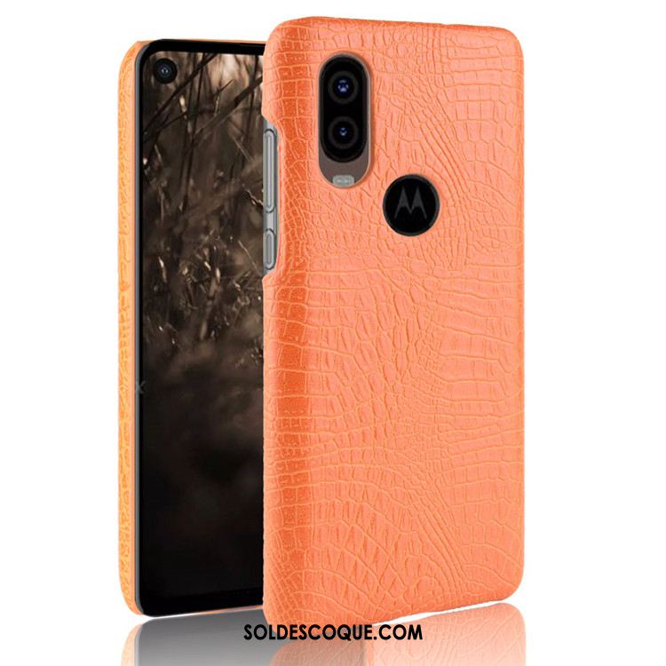 Coque Motorola One Vision Étui Noir Délavé En Daim Téléphone Portable Protection En Vente