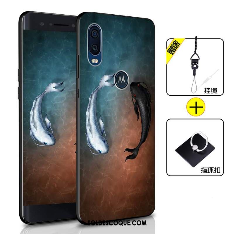 Coque Motorola One Vision Étui Tout Compris Téléphone Portable Vert Incassable Pas Cher