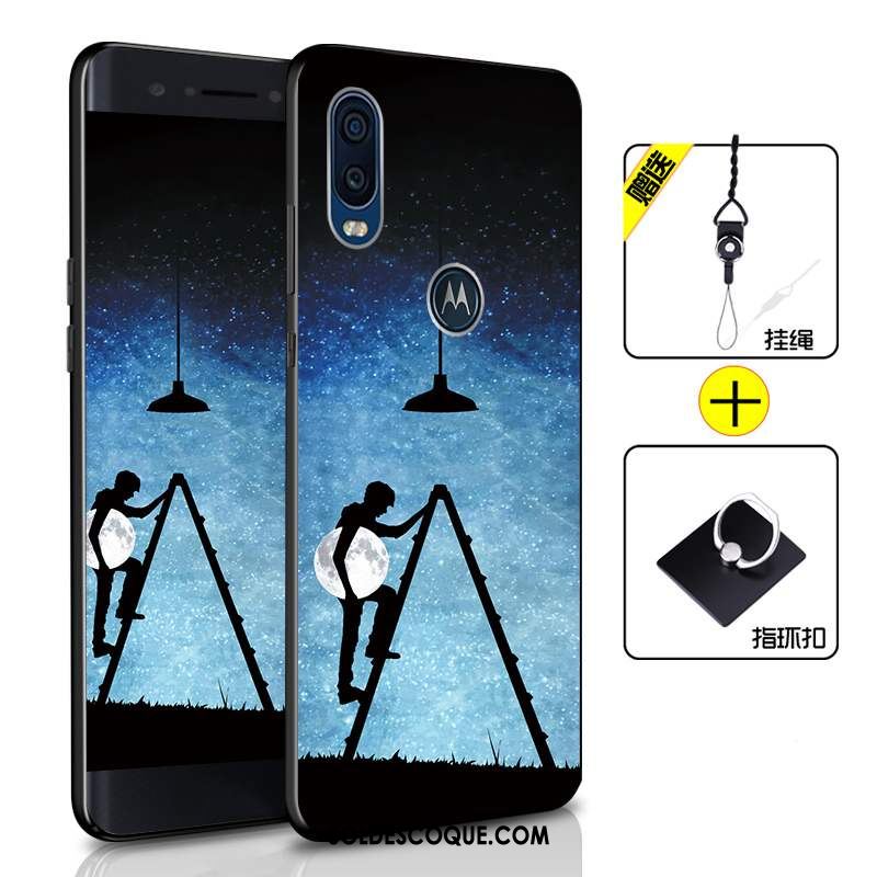 Coque Motorola One Vision Étui Tout Compris Téléphone Portable Vert Incassable Pas Cher