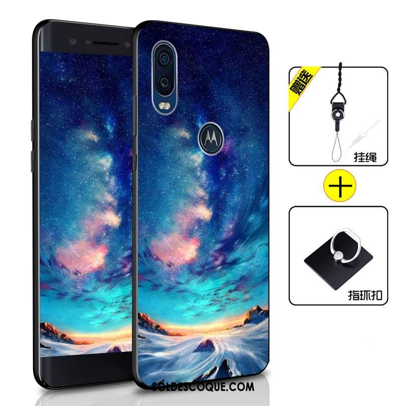 Coque Motorola One Vision Étui Tout Compris Téléphone Portable Vert Incassable Pas Cher