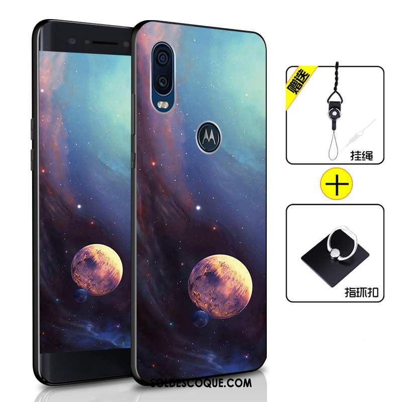 Coque Motorola One Vision Étui Tout Compris Téléphone Portable Vert Incassable Pas Cher