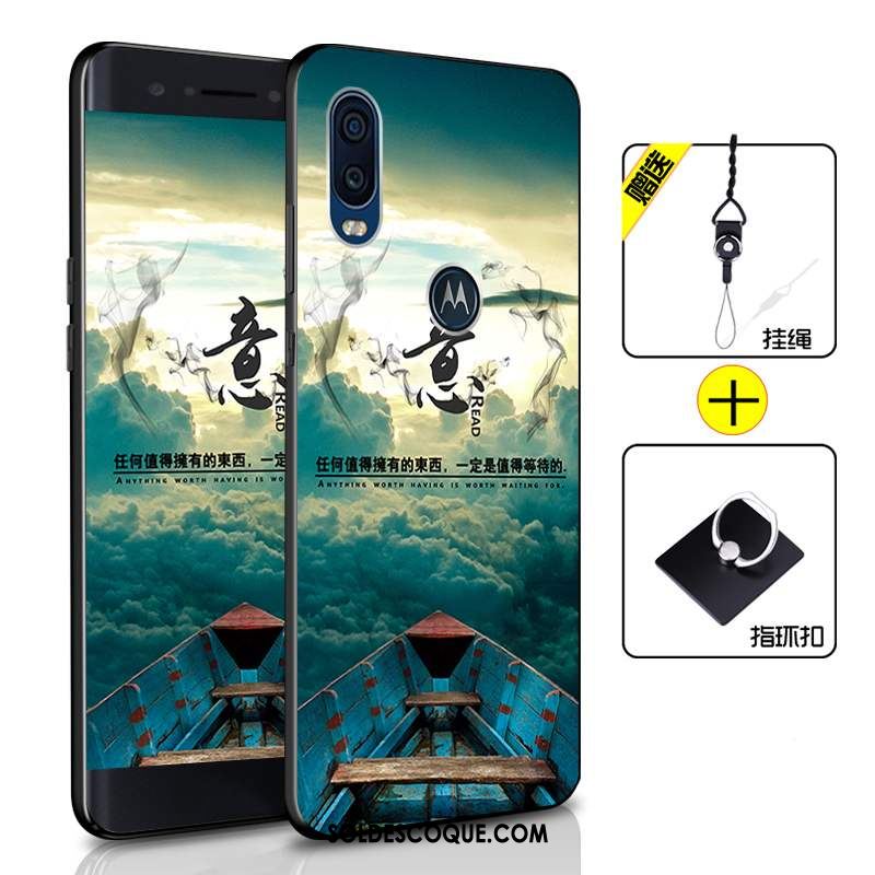 Coque Motorola One Vision Étui Tout Compris Téléphone Portable Vert Incassable Pas Cher