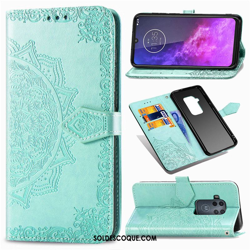 Coque Motorola One Zoom Ornements Suspendus Étui En Cuir Protection Similicuir Téléphone Portable En Vente