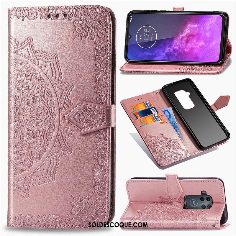 Coque Motorola One Zoom Ornements Suspendus Étui En Cuir Protection Similicuir Téléphone Portable En Vente