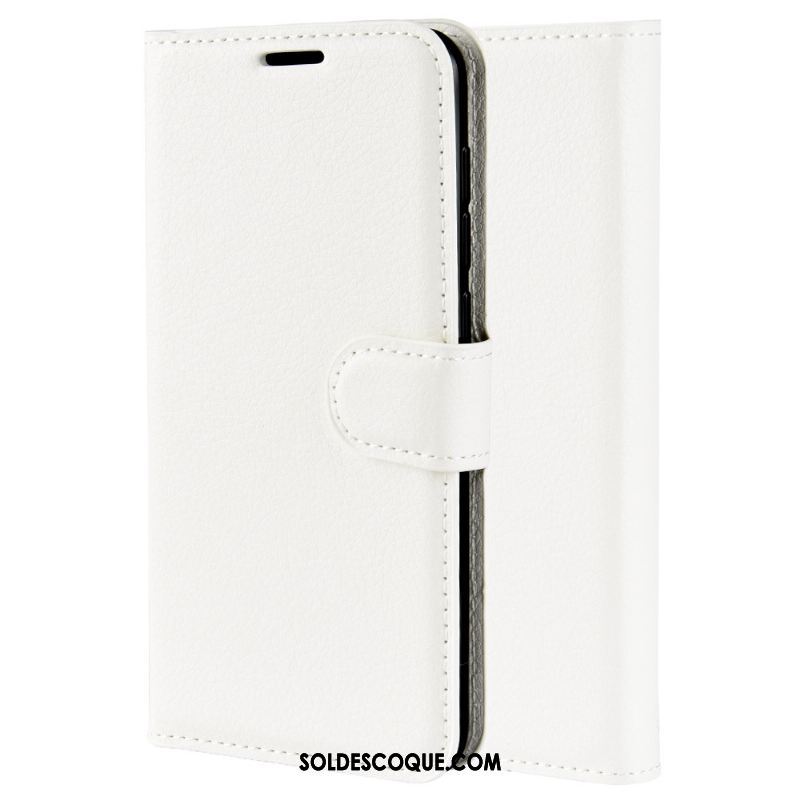 Coque Nokia 1.3 Protection Bleu Étui En Cuir Portefeuille Litchi Housse Soldes