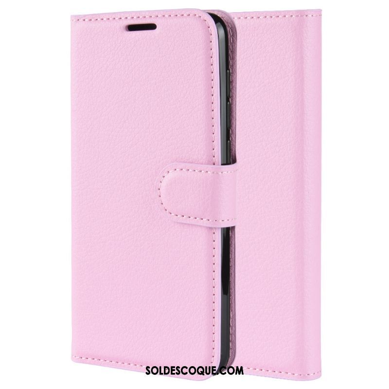 Coque Nokia 1.3 Protection Bleu Étui En Cuir Portefeuille Litchi Housse Soldes