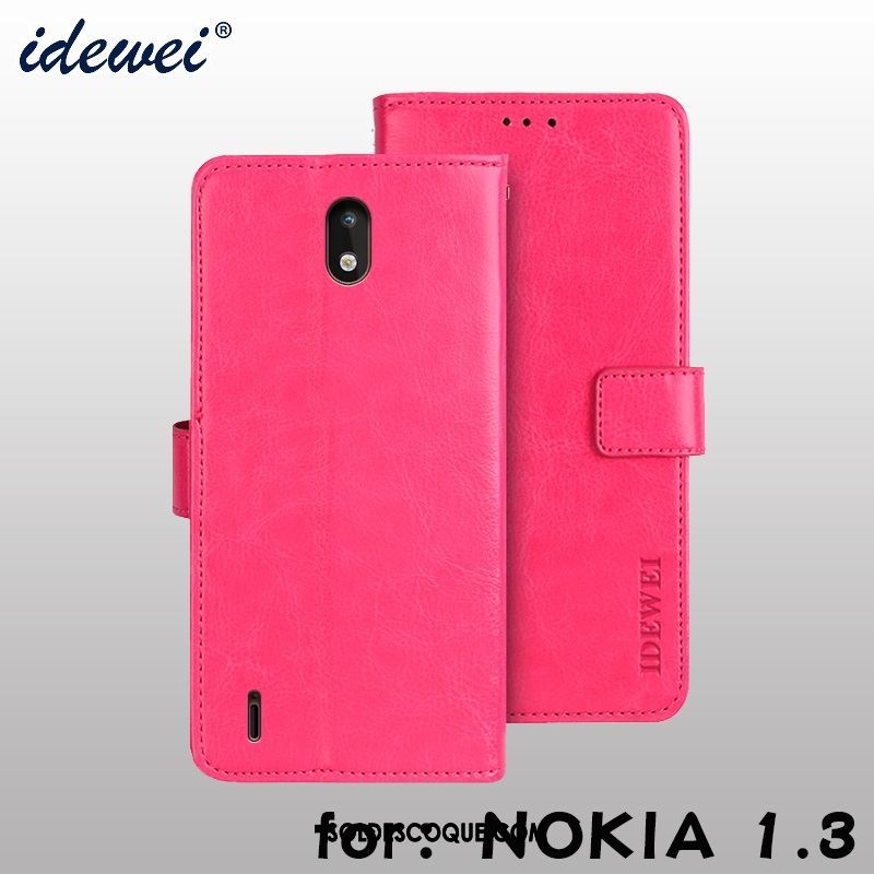 Coque Nokia 1.3 Support Étui En Cuir Portefeuille Carte Protection Soldes