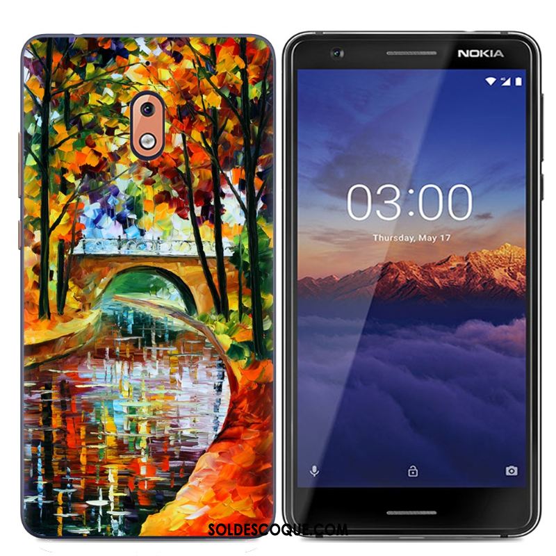 Coque Nokia 2.1 Charmant Simple Créatif Bleu Protection Pas Cher