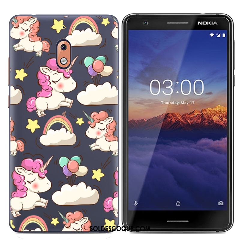 Coque Nokia 2.1 Charmant Simple Créatif Bleu Protection Pas Cher