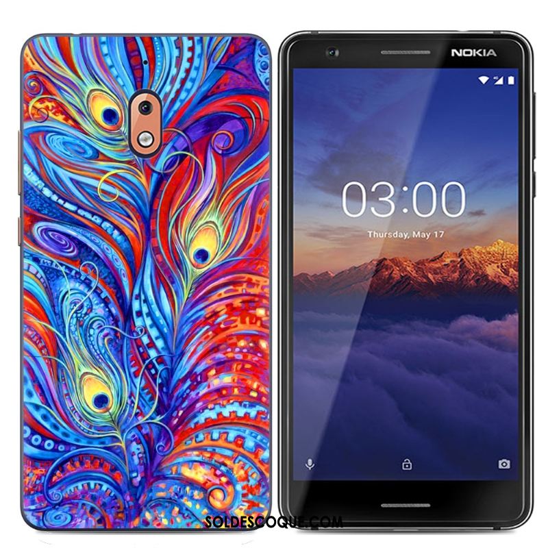 Coque Nokia 2.1 Charmant Simple Créatif Bleu Protection Pas Cher