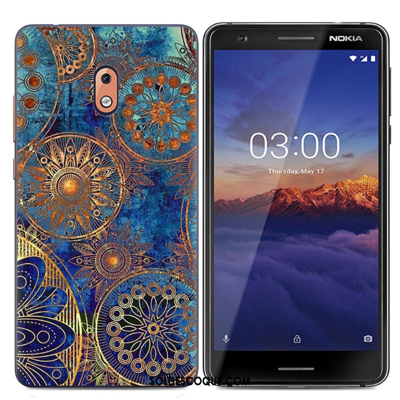 Coque Nokia 2.1 Charmant Simple Créatif Bleu Protection Pas Cher