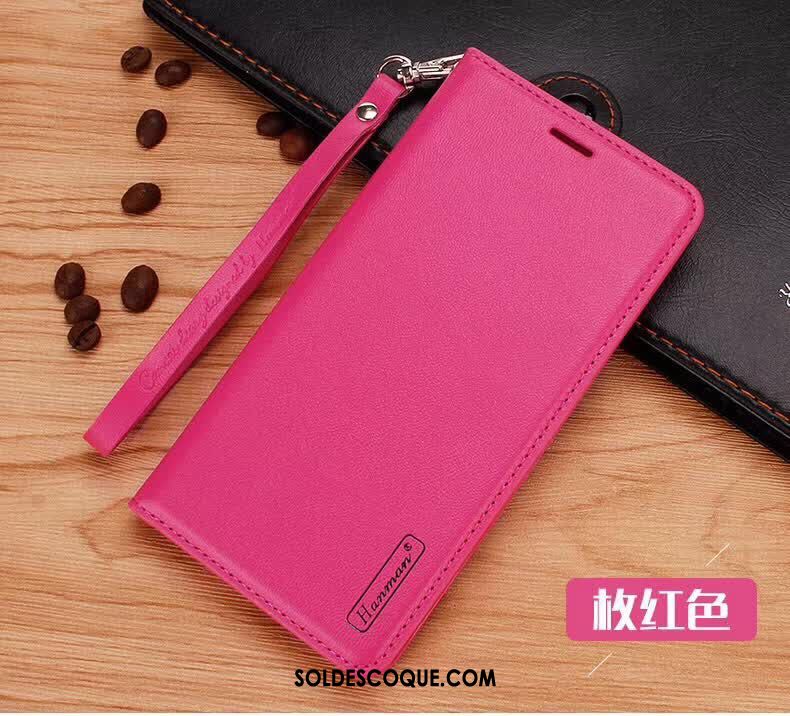 Coque Nokia 2.2 Protection Étui En Cuir Rose Incassable Clamshell Pas Cher