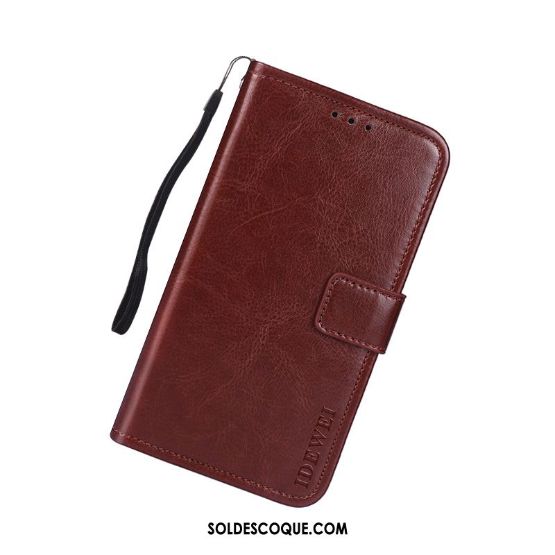 Coque Nokia 2.3 Protection Carte Étui En Cuir Rouge Portefeuille France