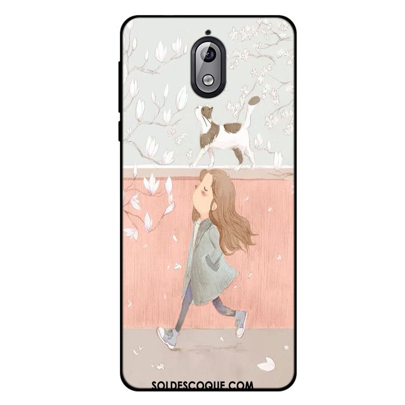 Coque Nokia 3.1 Bleu Incassable Dessin Animé Téléphone Portable Étui Pas Cher