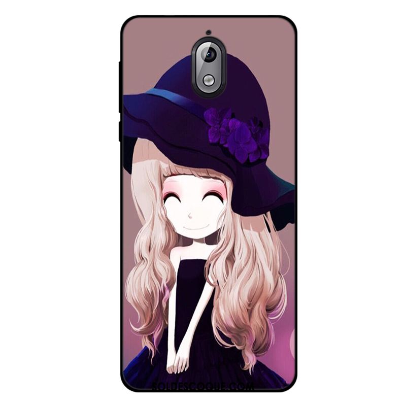 Coque Nokia 3.1 Bleu Incassable Dessin Animé Téléphone Portable Étui Pas Cher