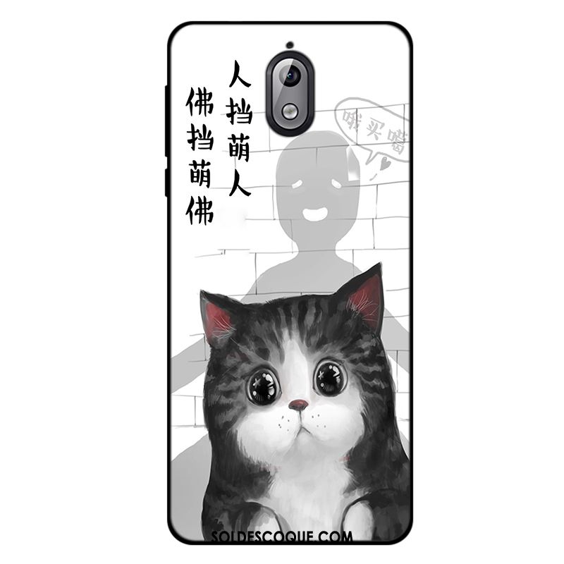 Coque Nokia 3.1 Bleu Incassable Dessin Animé Téléphone Portable Étui Pas Cher