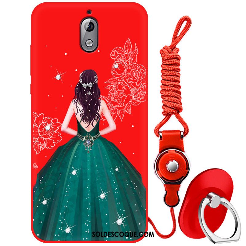 Coque Nokia 3.1 Incassable Simple Rouge Charmant Fluide Doux France