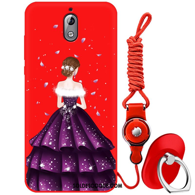 Coque Nokia 3.1 Incassable Simple Rouge Charmant Fluide Doux France