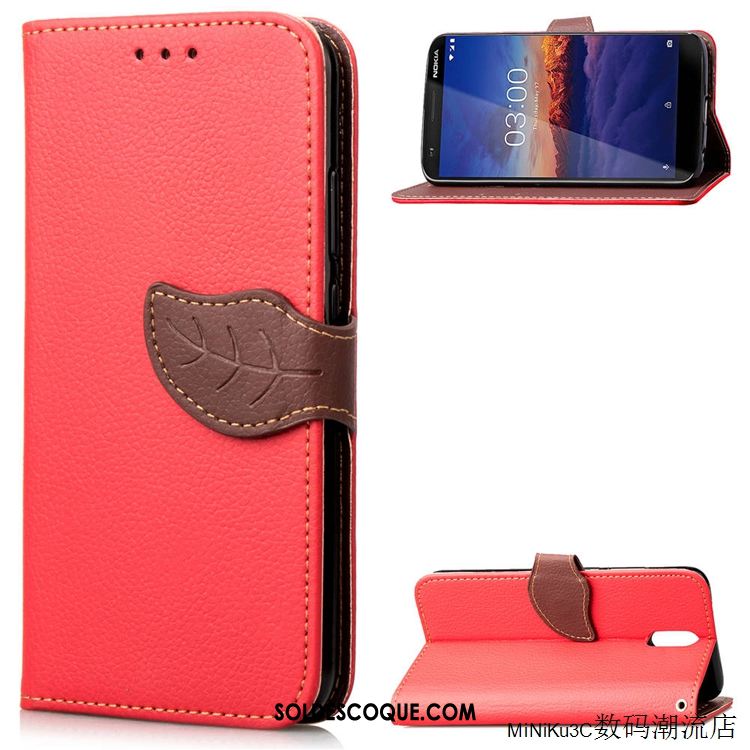 Coque Nokia 3.1 Incassable Étui Étui En Cuir Fluide Doux Tout Compris En Ligne