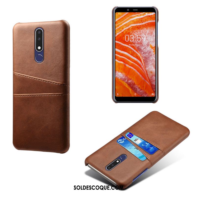 Coque Nokia 3.1 Plus Carte Protection Vert Étui Téléphone Portable Housse En Vente